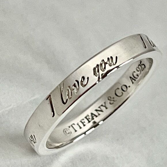 Tiffany & Co. Retired Notes "I Love You" Ring - Sterling Silver - 4.75 - Picture 8 of 8